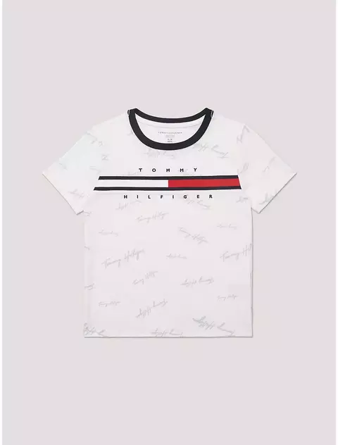 Camiseta Tommy Hilfiger estampada com Escritos