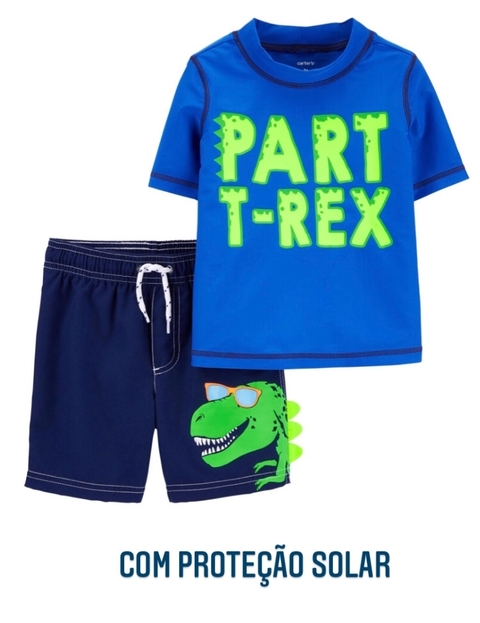 Conjunto de praia Estampado Rex Carter's