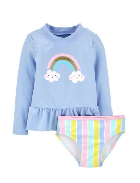 Conjunto de praia Estampado Arco-Íris Carter's