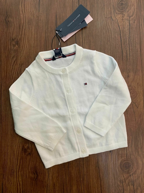 Cardigã Logo Bordado Tommy Hilfiger