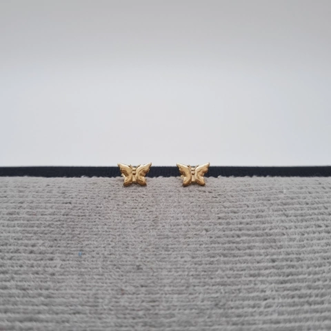 TOPO MARIPOSA PUNTA ORO LAMINADO 18K