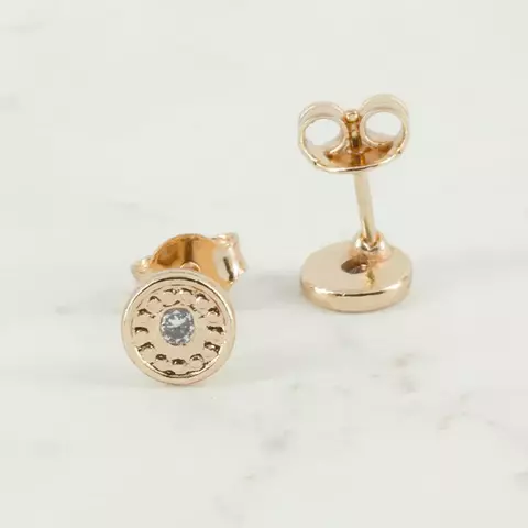 TOPO CIRCULO CHISPA ORO LAMINADO 18K - comprar online