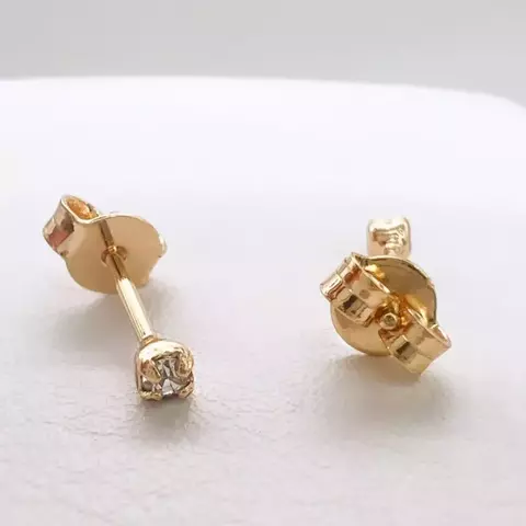 TOPO MINI CHISPA CIRCON ORO LAMINADO 18K