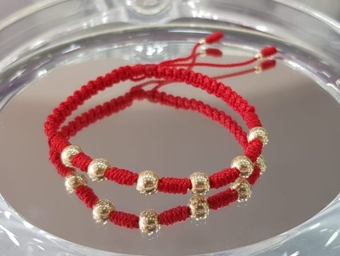 PULSERA ORO LAMINADO 18K - Balín #6