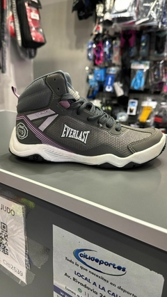 Zapatilla Bota Everlast Suela Plana Levantamiento Training Lila - comprar online