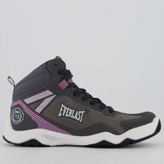 Zapatilla Bota Everlast Suela Plana Levantamiento Training Lila