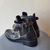 Bota preto PU com elástico fivela - Holly Brechó e Outlet