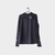 Blusa Shein preto c/ renda na gola alta e manga longa