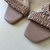 Sandália mule rosa chá Karmelia - loja online