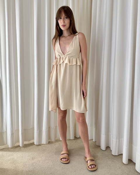 VESTIDO HELÔ AREIA