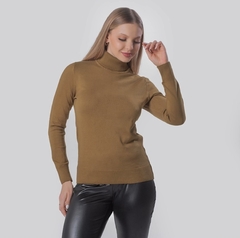 Blusa Modal Gola Alta Chic Nude - AUTHENTIC STORE LTDA