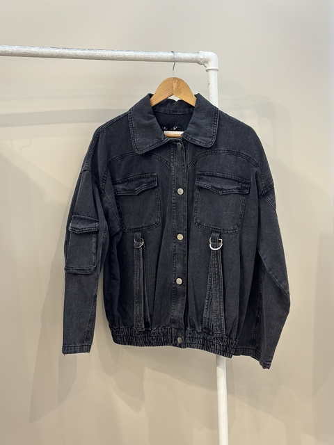 Campera Cargo denim Pepper prewash