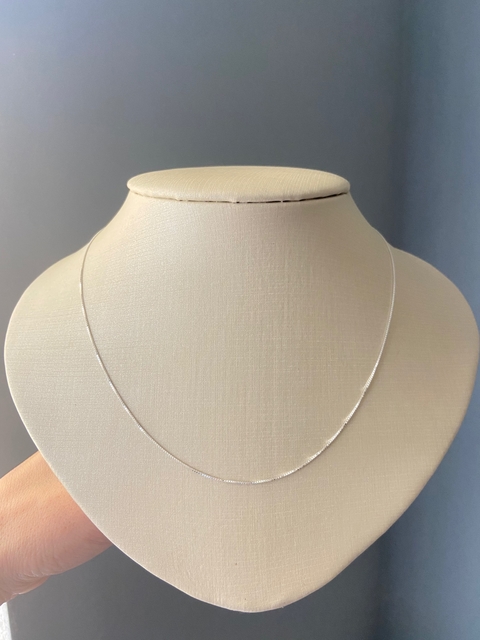 CORRENTE VENEZIANA FIO 1 40 CM PRATA