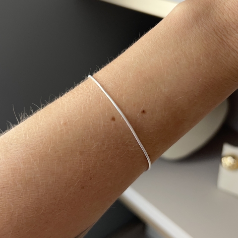 PULSEIRA RABO DE RATO N1 PRATA 925