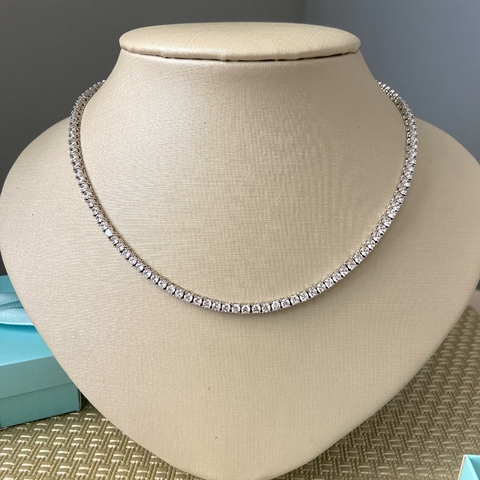 RIVIERA PRATA 925 4 GARRAS/ 42CM/ 3MM/ CRISTAL