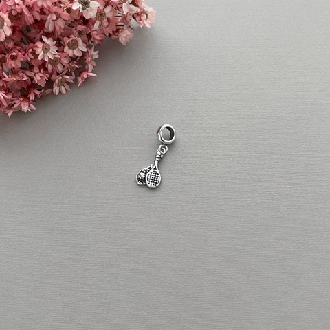 BERLOQUE 2 RAQUETES DE TENIS E 1 BOLA PRATA 925