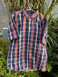 Camisa Infantil Laço Forte ML Xadrez Marinho/Vermelha/Branco 171013.73 - comprar online