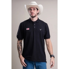 Camiseta Polo Masculina Texas Farm Preta CPM009.1 - comprar online
