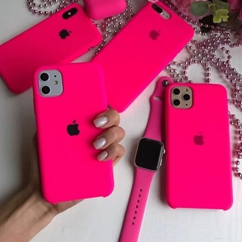 Apple silicon pink fluorescent ip13 pro