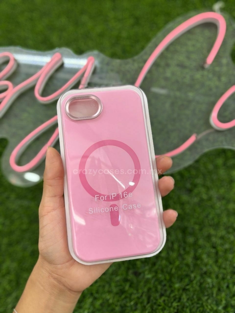Case silicon metal magsafe Baby pink IPhone 16e - comprar en línea