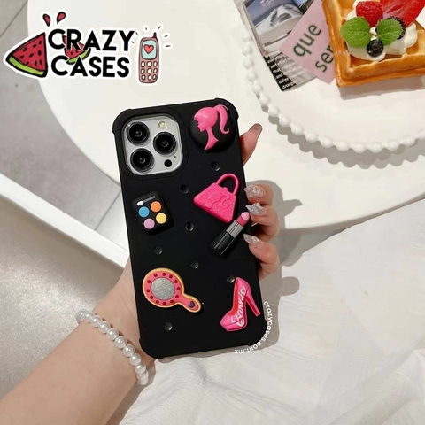 Barbie casetify Black charms- ip 13 Pro