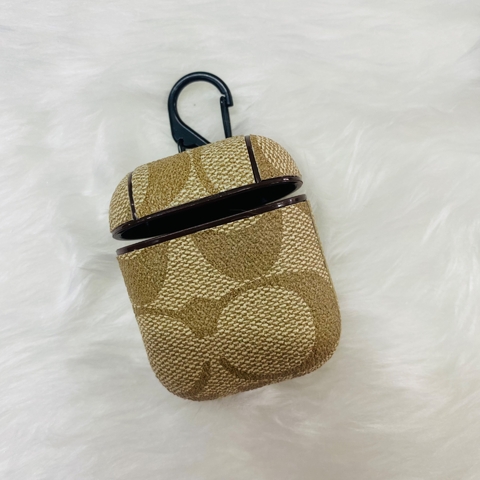 Coach Beige case AirPods 1/2 gen
