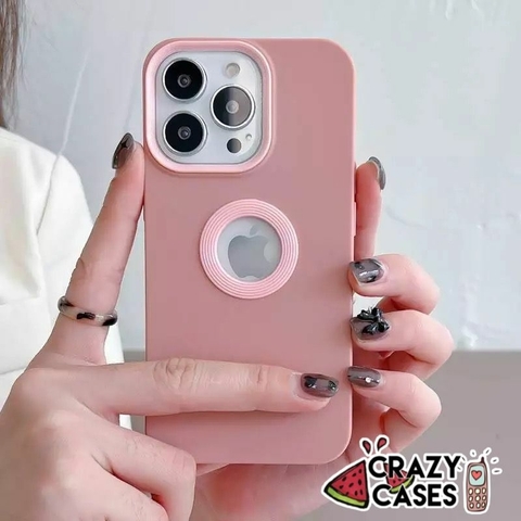 Rose gold-silicon ip 13 pro