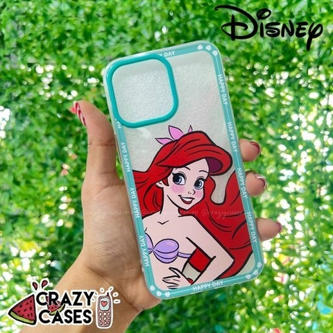 Disney Ariel bordes turquesa antishock ip13 pro