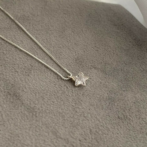 Ponto De Luz Estrela Prata 925