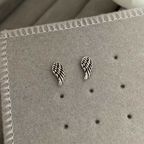 Brinco Asa Envelhecida Prata 925