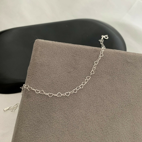 Pulseira Elo Coração 0.40 Prata 925