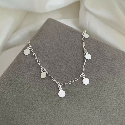 Pulseira Medalhas Prata 925