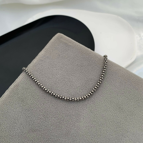 Pulseira Pipoca 250 Escura Prata 925