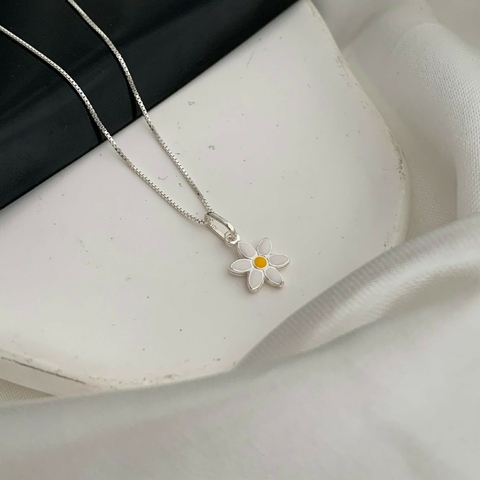 Colar Margarida Mod 2 Prata 925