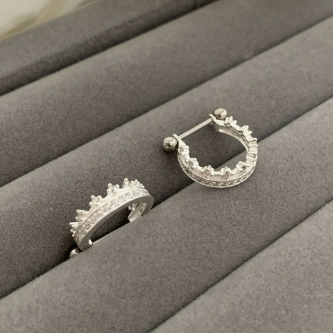 Piercing Conch Coroa Prata 925