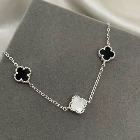 Pulseira Inspiração 3 Trevo 2 cores 925