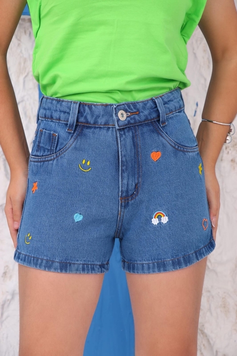 Short arco-íris juvenil