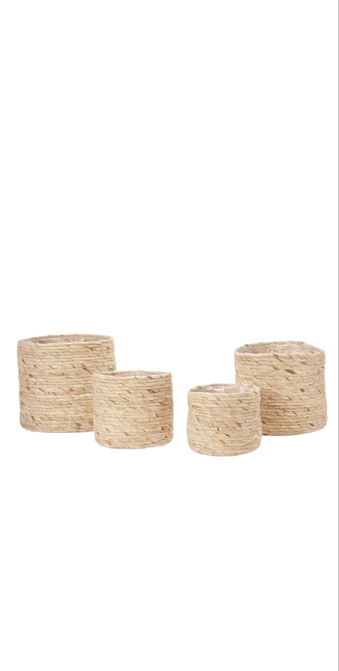 cachepot em fibra natural- M