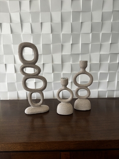 porta vela polirresina M - Delicatta Home Decor