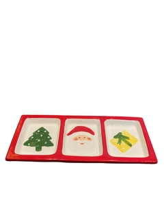 petisqueira natalina em cerâmica