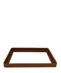 bandeja de couro sintético espelhada