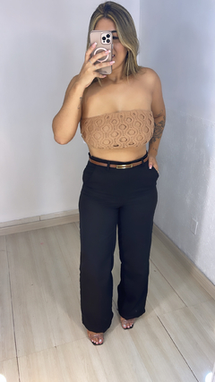 Calça pantalona Alfaiataria Preta na internet