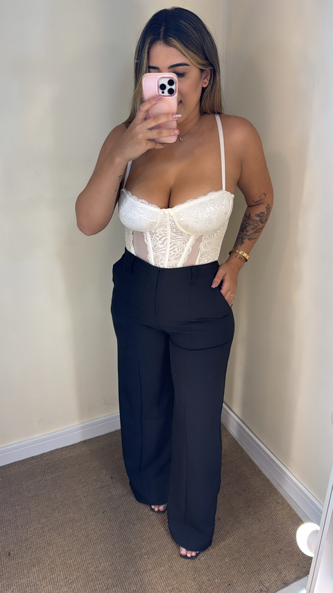 Calça pantalona linho - comprar online