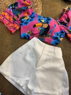 Cropped estampado - comprar online