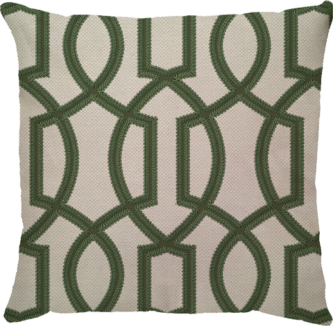 Capa de Almofada em Linho Marroquino Verde