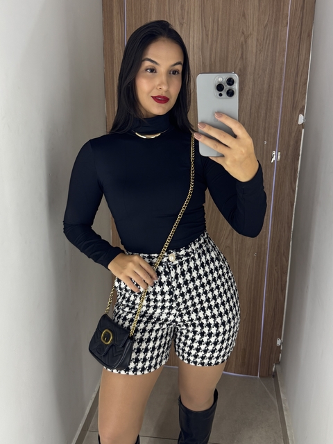 Body gola alta preto - comprar online