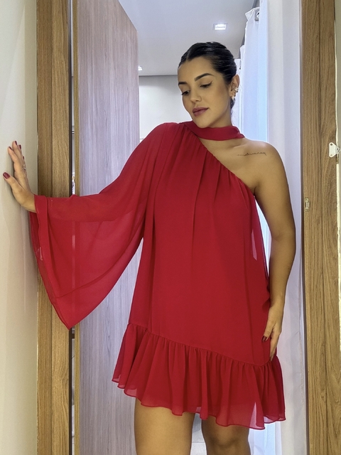 Vestido Aurora vermelho