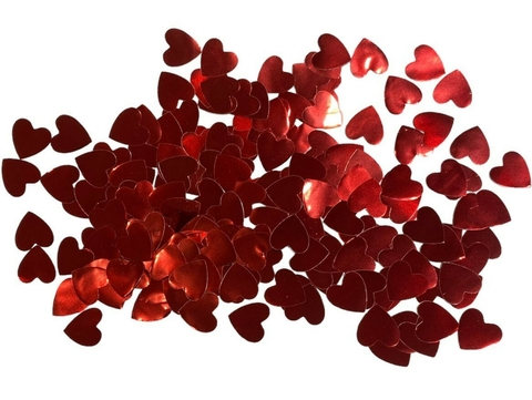 CONFETTI CORAZON ROJO OVNI X 20 GR (1,5CM)