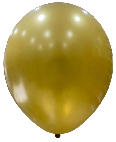 GLOBOX PERLADO 9" X 25 UNIDADES DORADO
