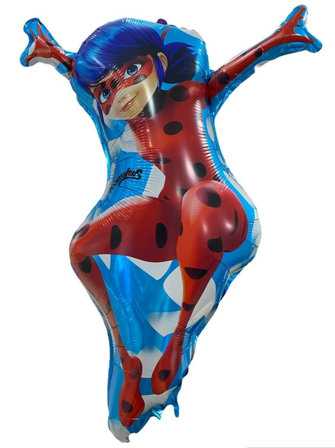 GLOBO METALIZADO 20" LADY BUG CELESTE